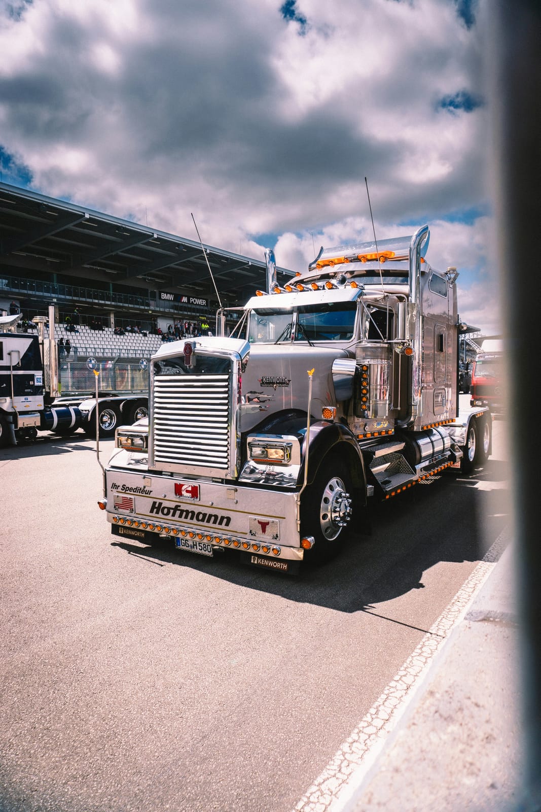 Polished chrome semi-truck